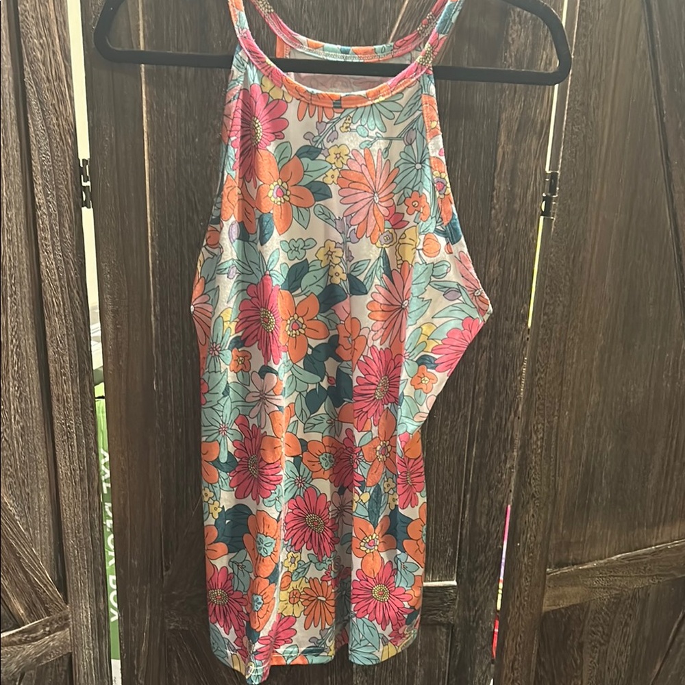 Floral Sleeveless Women's Top